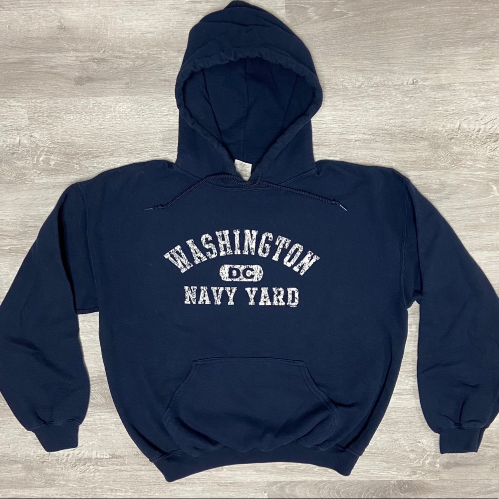 United States Navy (Usn) Blue Hooded Sweatshirt